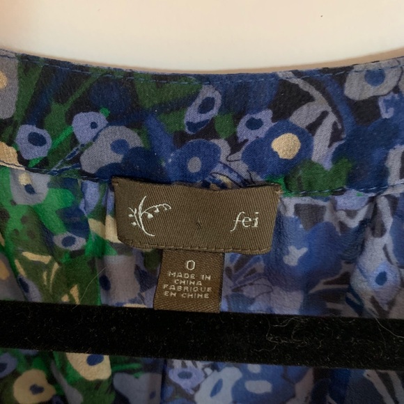 Fei Anthropologie size 0 floral blouse - Picture 2 of 2